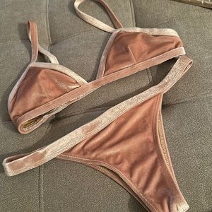 TAN VELVET SALERO BIKINI